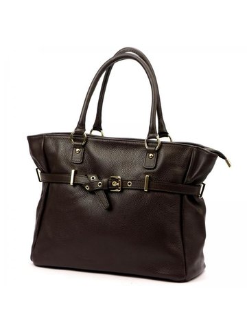 Damska Torebka Skórzana Luka 26-053 DOLLARO ciemny brąz