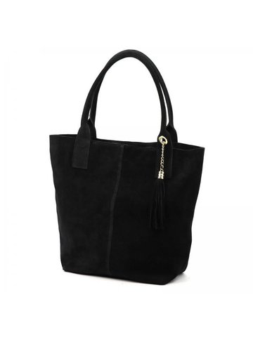 Damska Torebka Skórzana A4 Luka 26-036 czarny