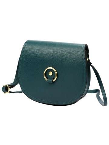 Damska Torebka Skórzana Florence 38 DOLLARO Morski Listonoszka Crossbody