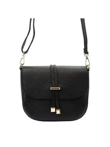 Torebka Skórzana Luka Dollaro Listonoszka Naturalna Granatowa/Camel/Czarna