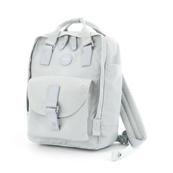 Błękitny, wodoodporny plecak miejski zamykany suwakiem - Himawari