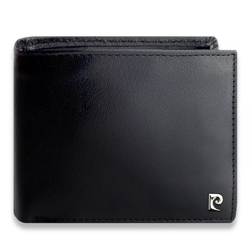 Portfel męski Pierre Cardin YS603 324 czarny skórzany poziomy z miejscem na dowód rejestracyjny