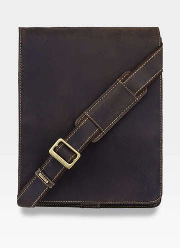 Visconti 18410 Jasper Wytrzymała i modna torba na ramię z naturalnej skóry