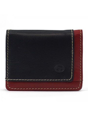 Portfel Damski Skórzany Sergio Tacchini Granatowo-Czerwony Klasyczny Fason K23 111 P 439