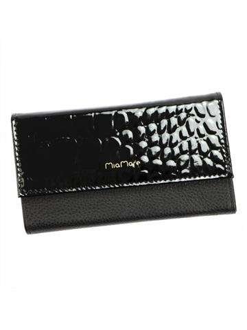 Etui Skórzane na Telefon MiaMore L1782 dla iPhone 13 Czarne z Złotym Łańcuchem i Dodatkowym Paskiem