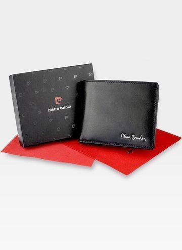 Mały I Cienki  Portfel Męski PIERRE CARDIN Skórzany Tilak51 8825 RFID