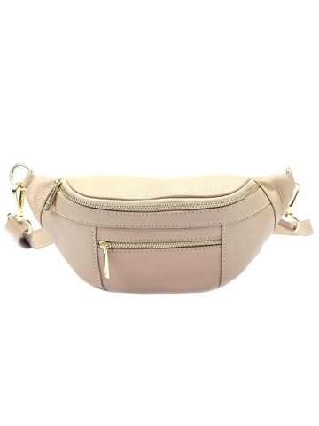 Torebka Damska Skórzana Luka 20-072 DOLLARO Beżowa Listonoszka Mała