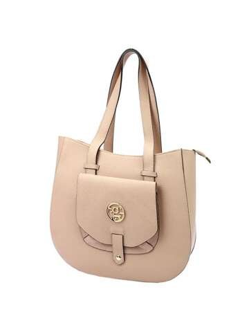 Damska Torebka Skórzana Gregorio 1729 DOLLARO Shopper na Ramię Brudny Róż