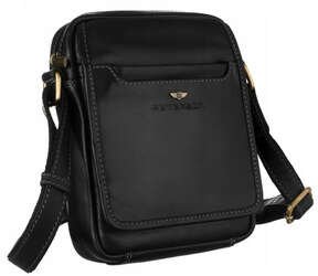 Skórzana listonoszka męska na ramię Peterson