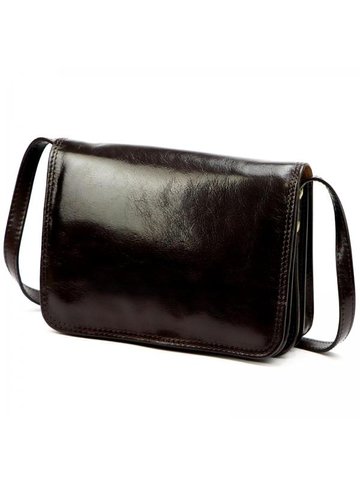 Damska Torebka Skórzana Florence 108 ciemny brąz