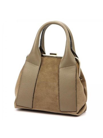 Damska Torebka Skórzana Luka 26-064 taupe