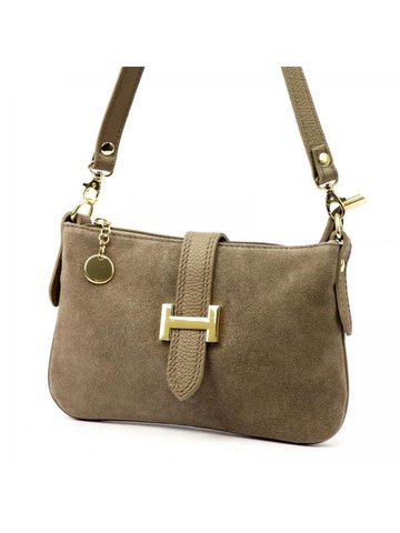 Damska Torebka Skórzana Luka 25-068 taupe