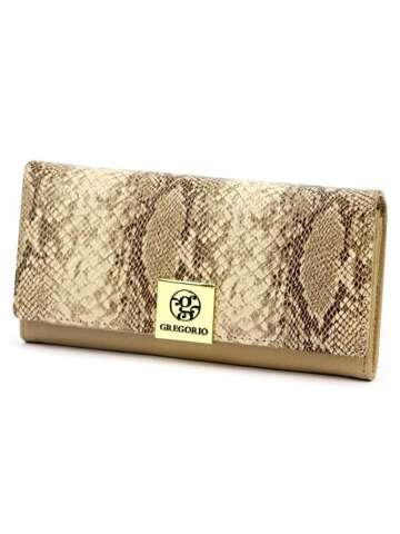 Portfel damski skórzany Gregorio SMC-100 beżowy elegancki i funkcjonalny