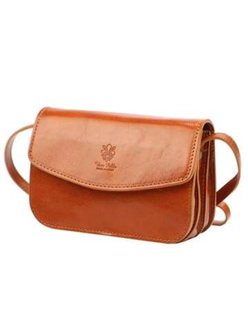 Torebka Damska Skórzana Florence 5511 Camel Listonoszka Naturalna