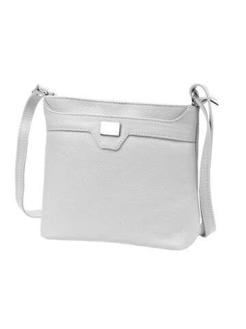 Damska Torebka Skórzana Luka 20-076 DOLLARO Listonoszka Jasny Popiel Beżowy