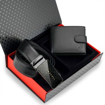 Portfel Męski Skórzany STEVENS Ochrona RFID Czarny PREMIUM na prezent Święta, pod choinkę