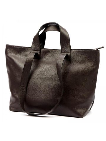 Damska Torebka Skórzana A4 Luka 25-078 DOLLARO ciemny brąz