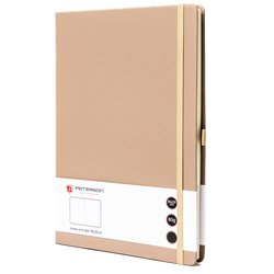 Notes w kolorze khaki zadrukowany w kropki - Peterson