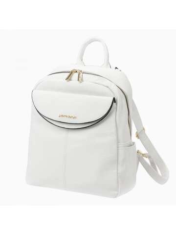 Damski elegancki biały plecak eko Pierre Cardin GN36 90371 na szelkach