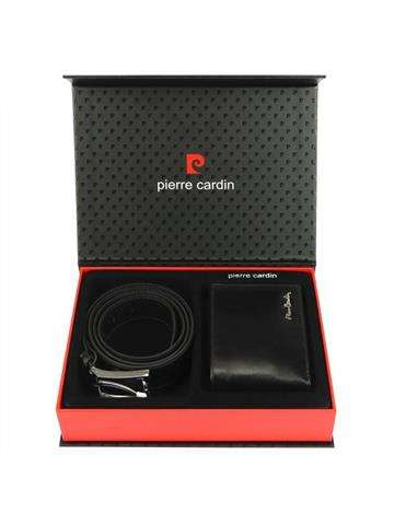 Zestaw Prezentowy Męski Portfel Pasek Prezent Skórzany Pierre Cardin Oryginalny 135